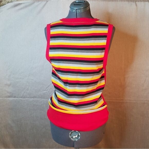 ARIZONA‎ JEANS COMPANY Cabaret Red Argyle V… - Picture 5 of 8